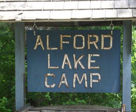 Alford Lake Camp Sign - Hope, Maine